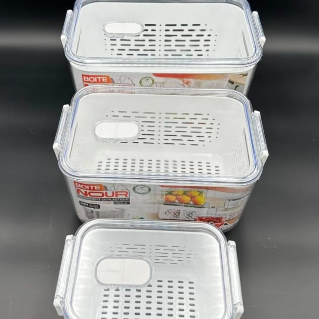 علب حفظ و تنظيم الثلاجة 3×1