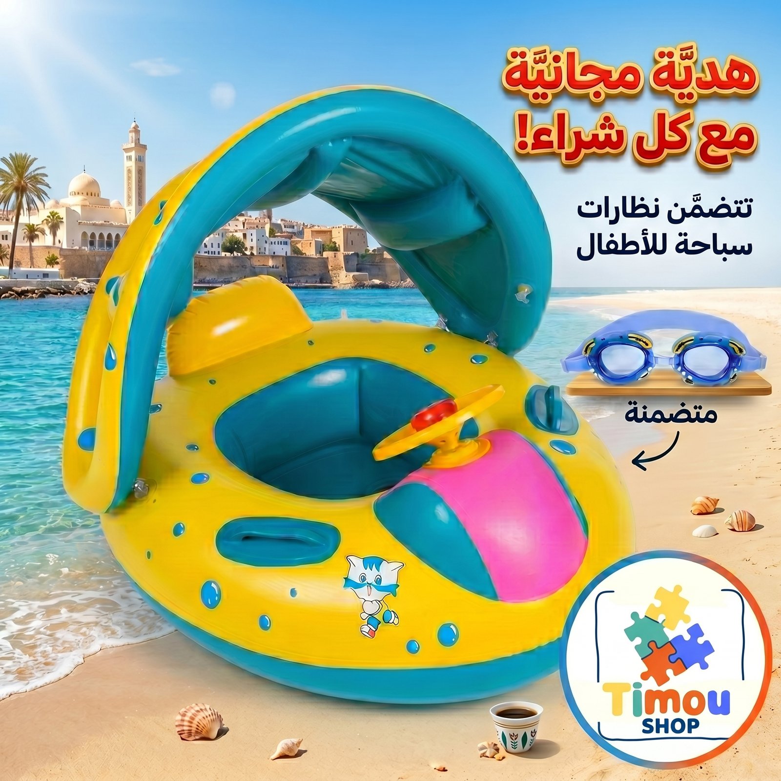 مظلة عوامة أطفال